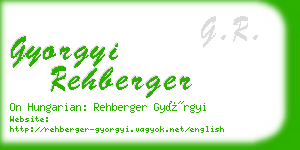gyorgyi rehberger business card